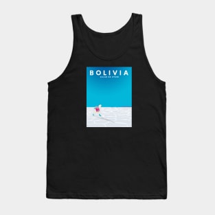 Bolivia Salt Flats Travel Poster Tank Top